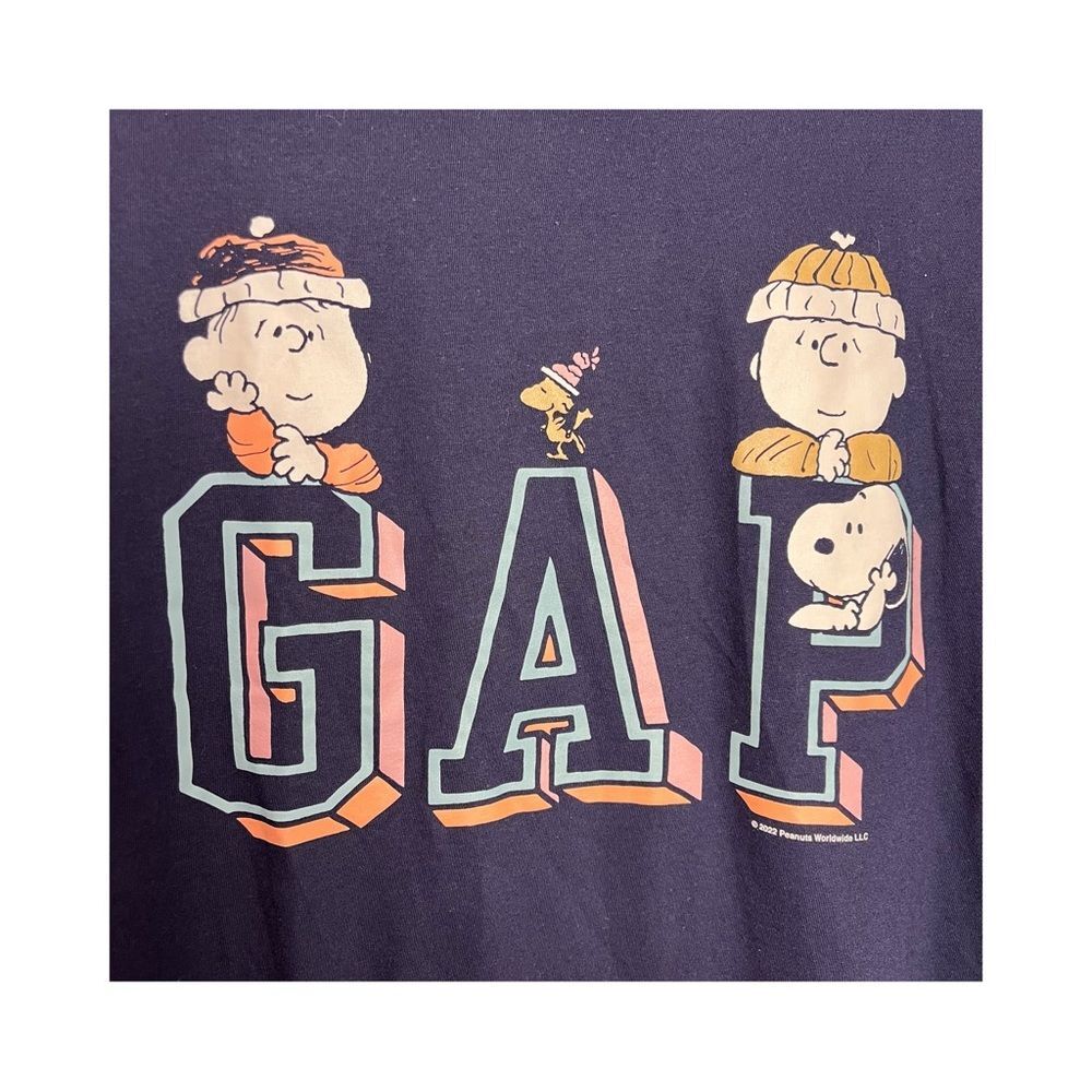 GAP x Peanuts • Charlie Brown, Snoopy, Woodstock & Linus • Size XL - Picture 2 of 5
